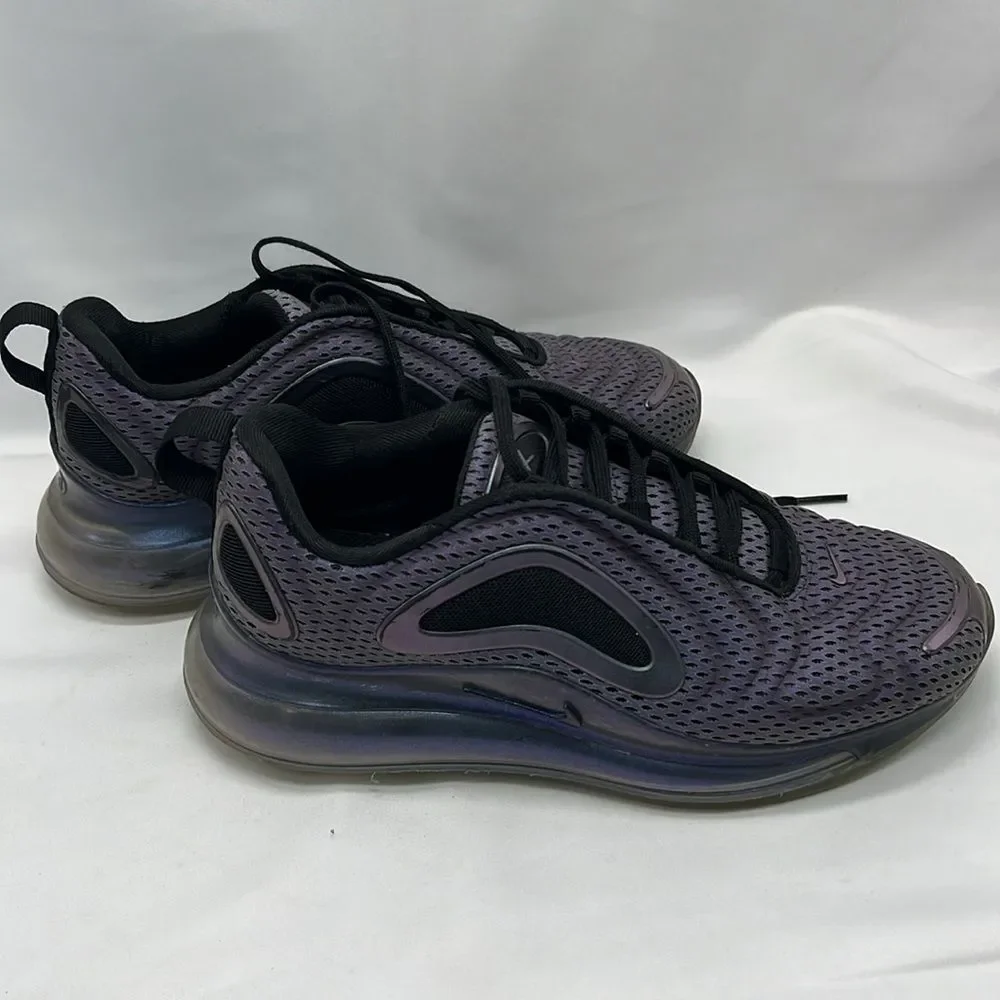 Nike Air Max 720 Black & Purple 5Y Tennis Shoes Sneakers
